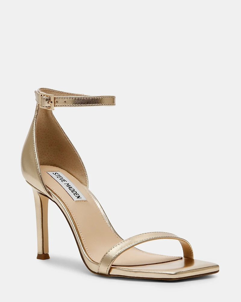 PIKED GOLD LEATHER