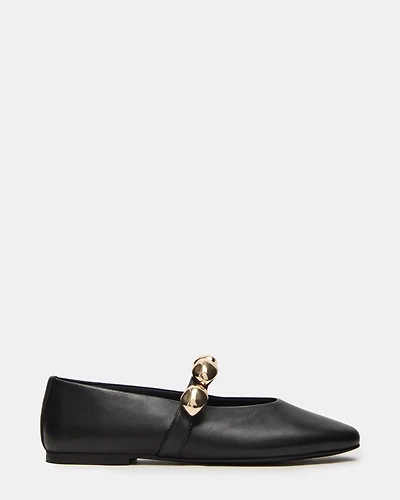 POPPIN BLACK LEATHER