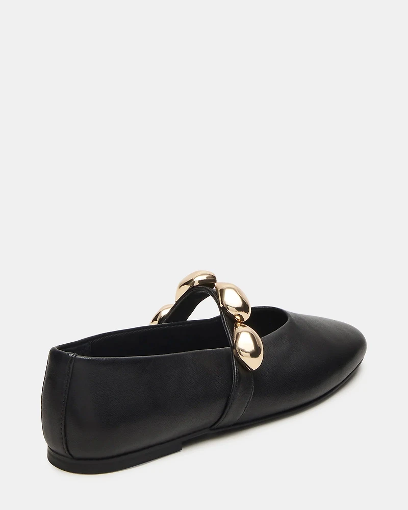 POPPIN BLACK LEATHER