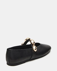 POPPIN BLACK LEATHER