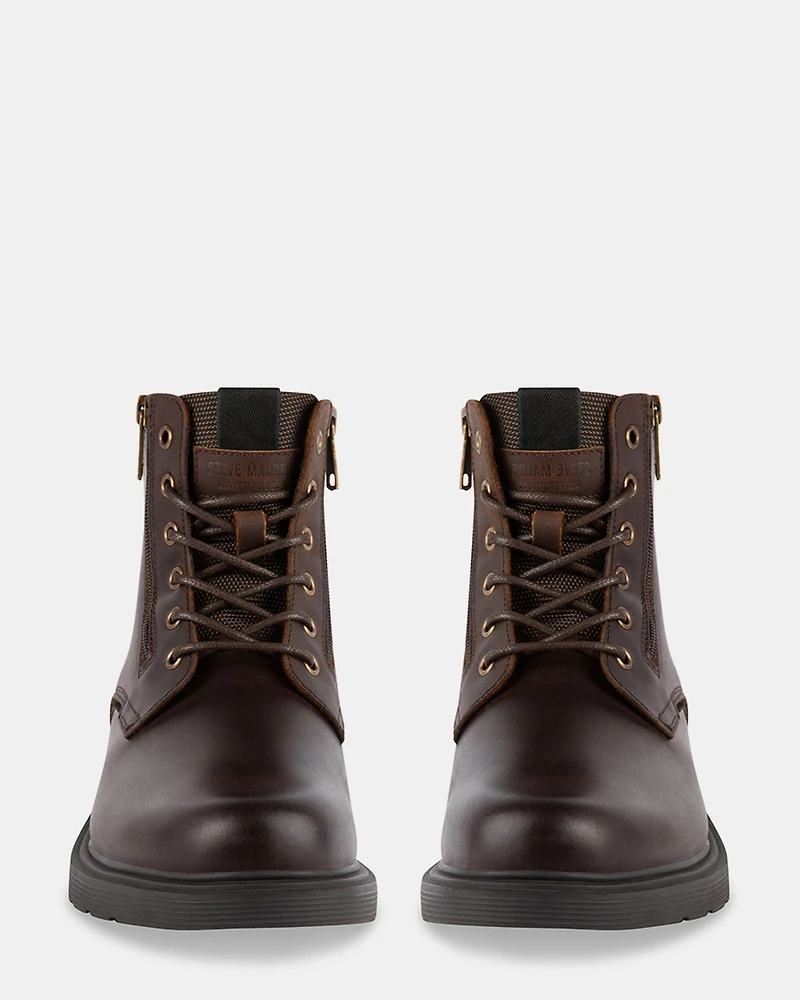 QUARTZ BROWN LEATHER