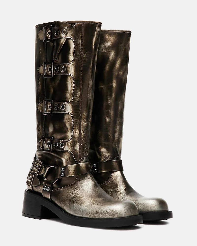 ROCKYY SILVER LEATHER