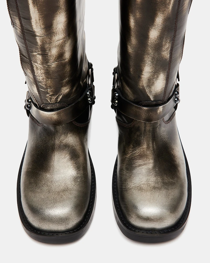 ROCKYY SILVER LEATHER