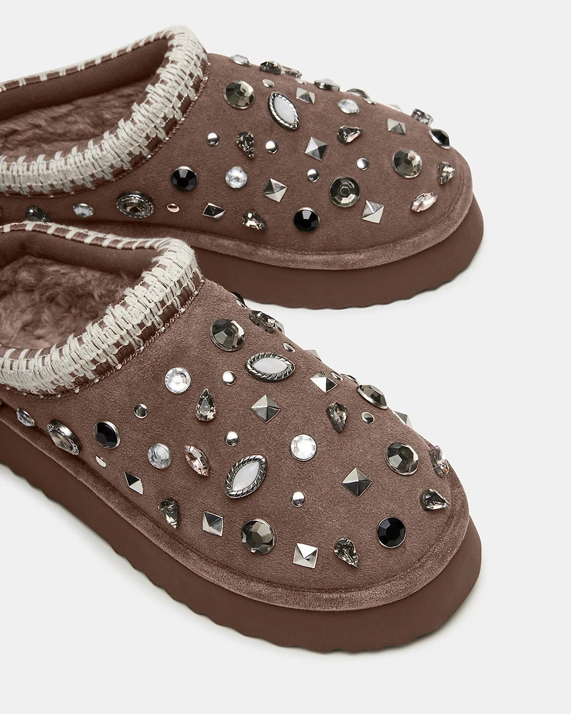 SELENA-R GREY SUEDE