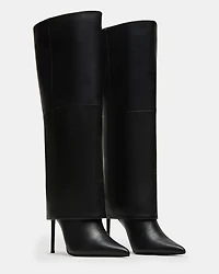 SMITH-W WIDE CALF BLACK LEATHER