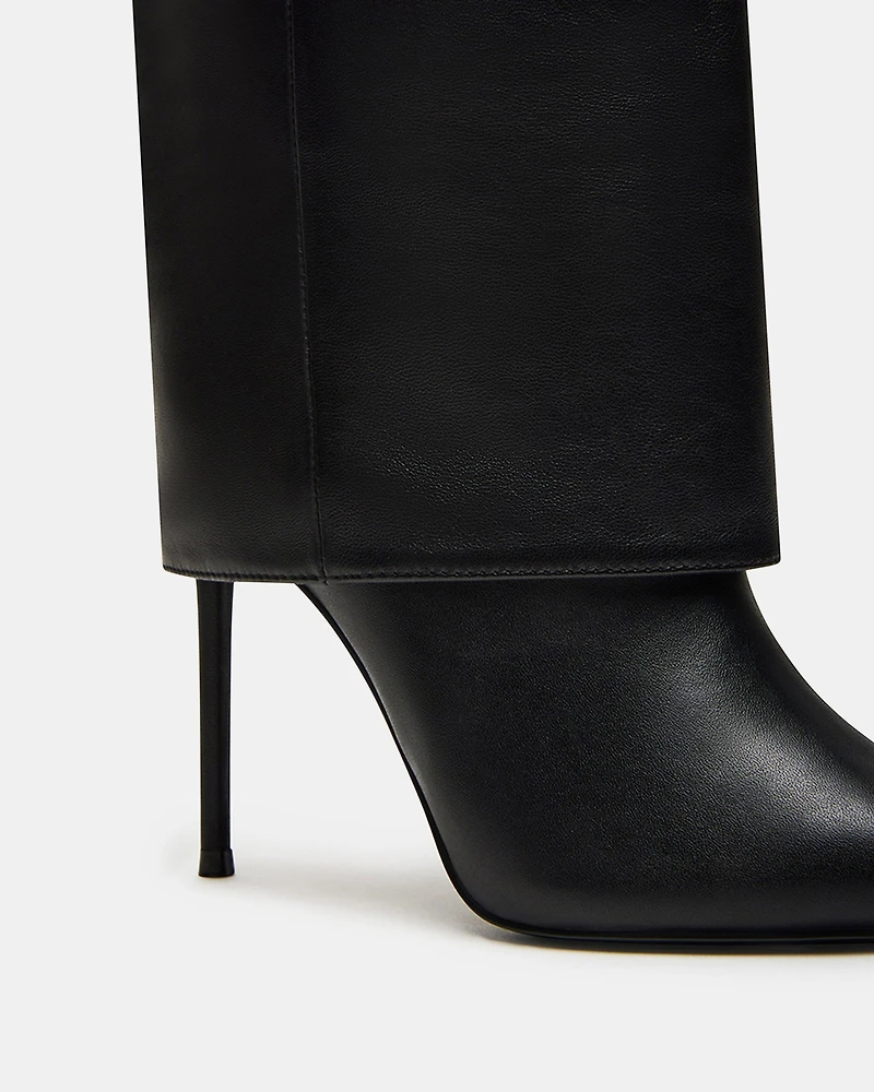 SMITH-W WIDE CALF BLACK LEATHER