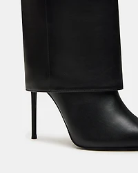 SMITH-W WIDE CALF BLACK LEATHER