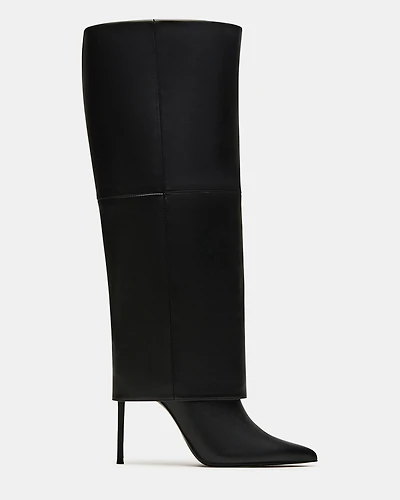 SMITH-W WIDE CALF BLACK LEATHER