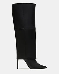 SMITH-W WIDE CALF BLACK LEATHER