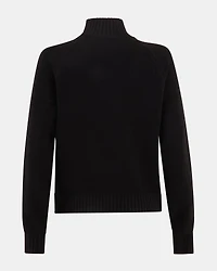 ALLY QUARTER ZIP SWEATER BLACK