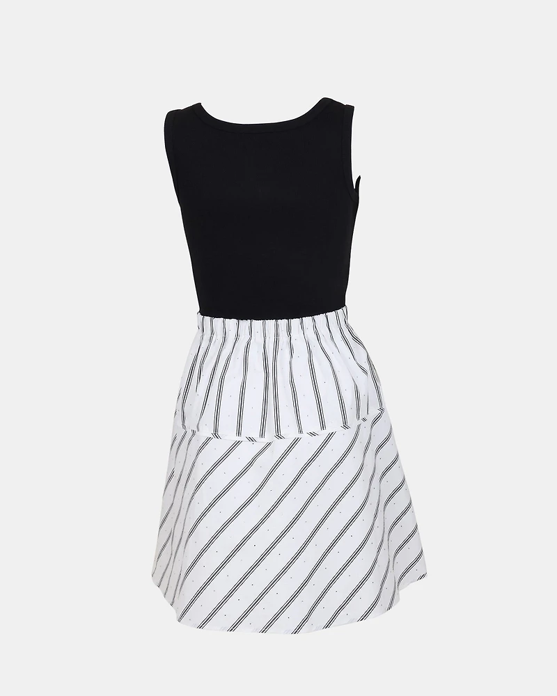 JENNIFER DRESS BLACK WHITE