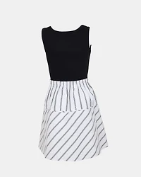 JENNIFER DRESS BLACK WHITE