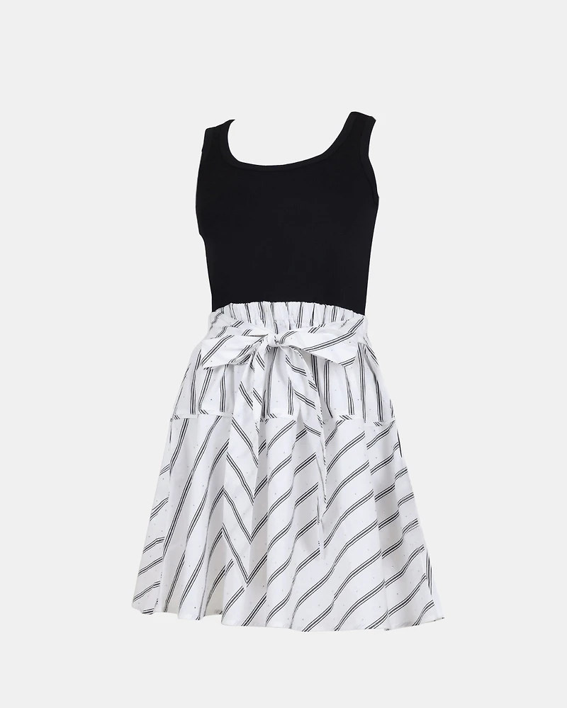 JENNIFER DRESS BLACK WHITE