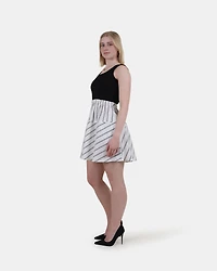 JENNIFER DRESS BLACK WHITE