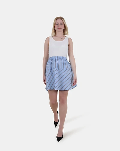 JENNIFER DRESS BLUE MULTI