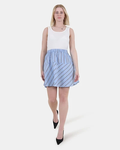 JENNIFER DRESS BLUE MULTI