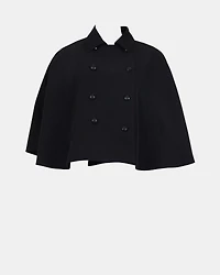 NOEMIE TRENCH CAPE BLACK