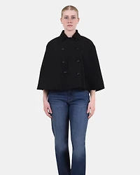 NOEMIE TRENCH CAPE BLACK