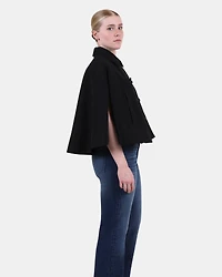 NOEMIE TRENCH CAPE BLACK