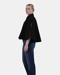 NOEMIE TRENCH CAPE BLACK