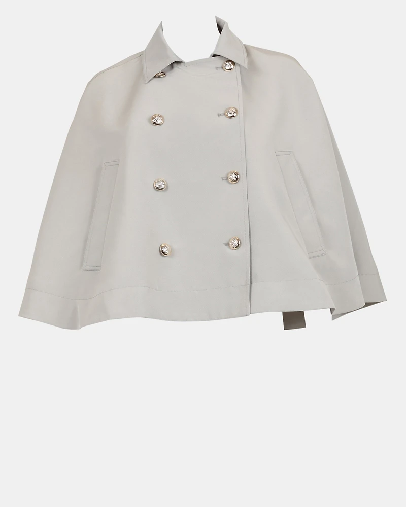 NOEMIE TRENCH CAPE GREY