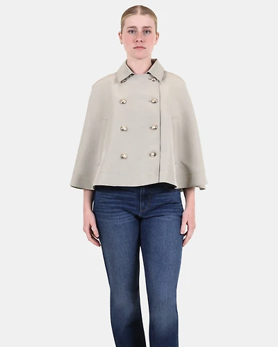 NOEMIE TRENCH CAPE GREY