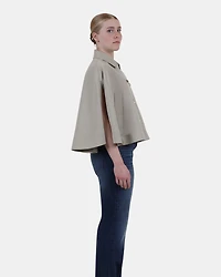 NOEMIE TRENCH CAPE GREY