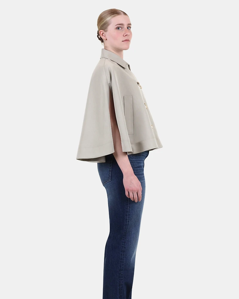 NOEMIE TRENCH CAPE GREY