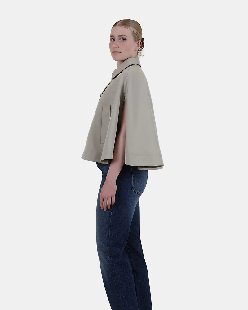 NOEMIE TRENCH CAPE GREY