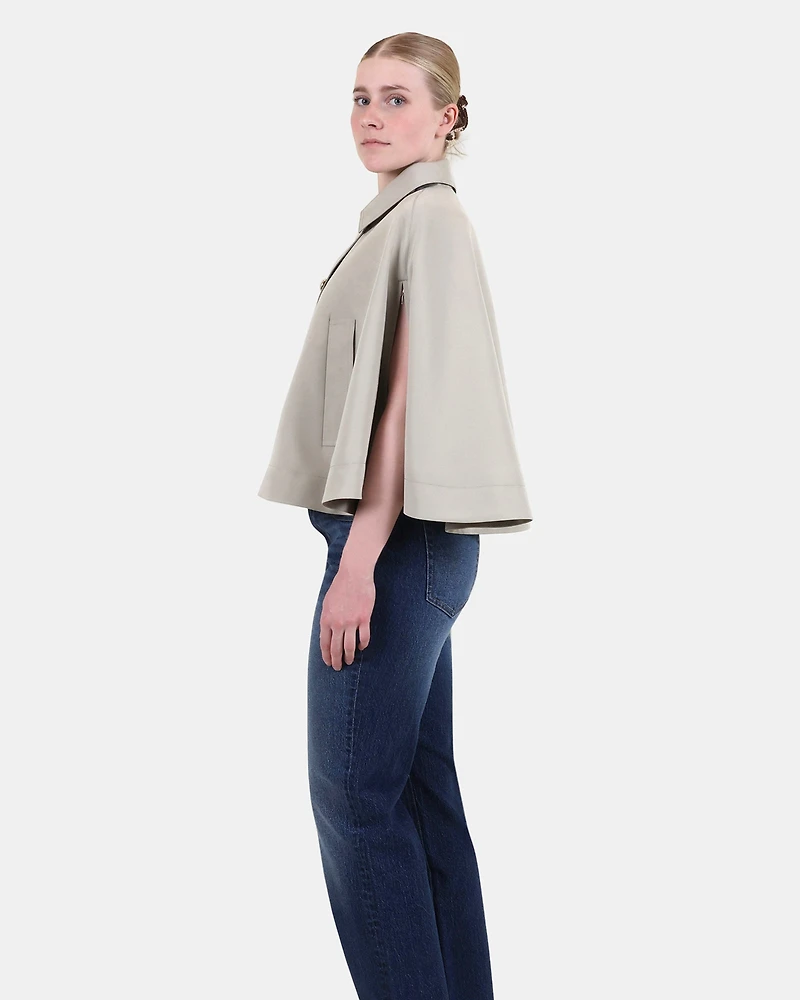 NOEMIE TRENCH CAPE GREY