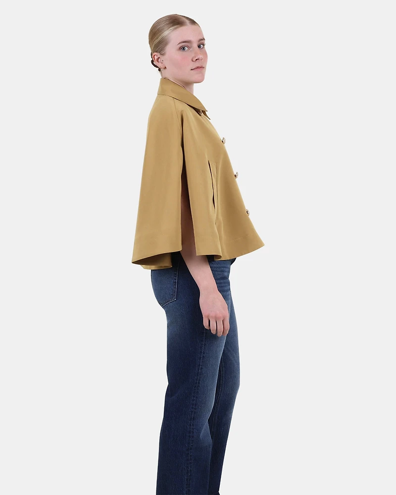 NOEMIE TRENCH CAPE KHAKI