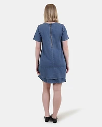 TINA DRESS DARK BLUE DENIM