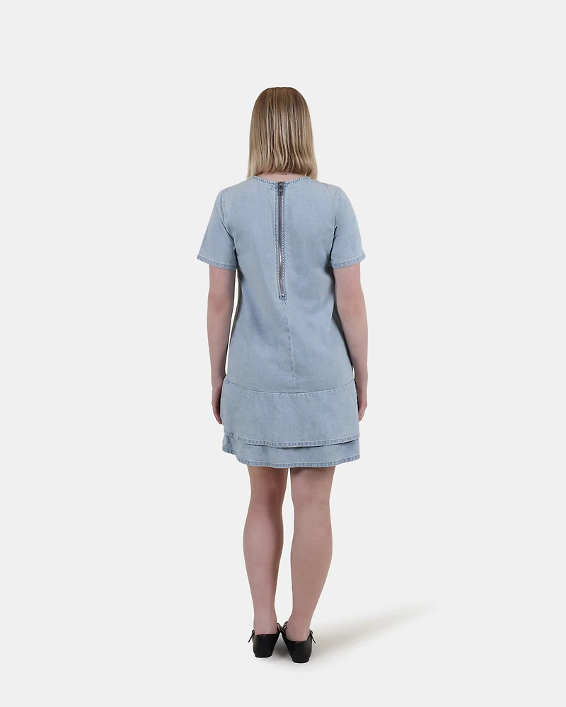 TINA DRESS LIGHT BLUE DENIM
