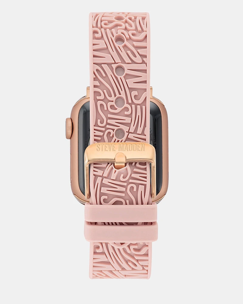 Apple Watch® RUBBER LOGO BAND 38/40/41MM PINK