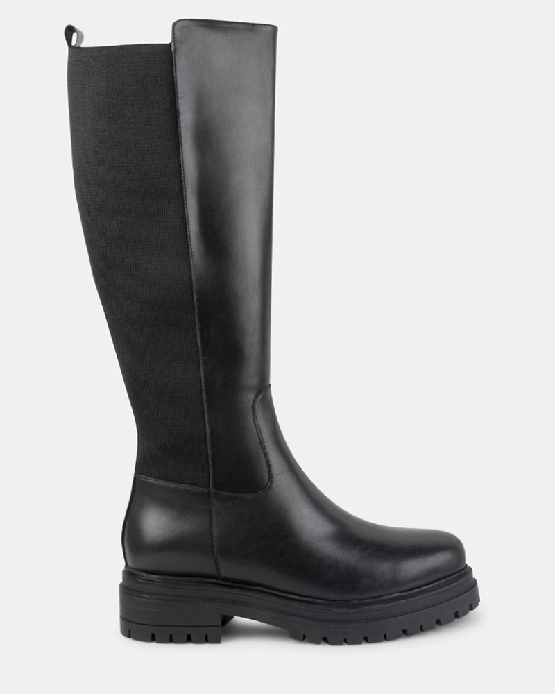 CINDY BLACK LEATHER