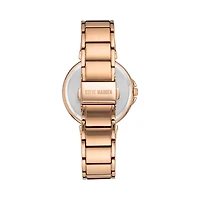 CLEAN LINE LINK WATCH ROSE GOLD