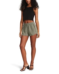 FRAY HEM SHORTS GREEN