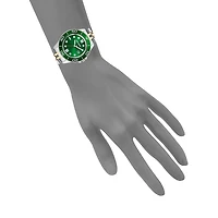 CLASSIC STATEMENT WATCH GOLD/GREEN