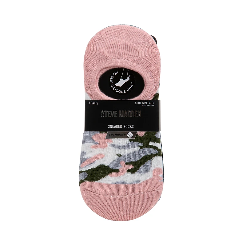 3PK WOMEN'S BLUSH MULTI SNEAKER SOCKS