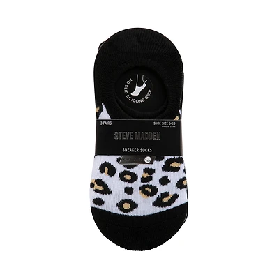 3PK WOMEN'S BLACK MULTI SNEAKER SOCKS