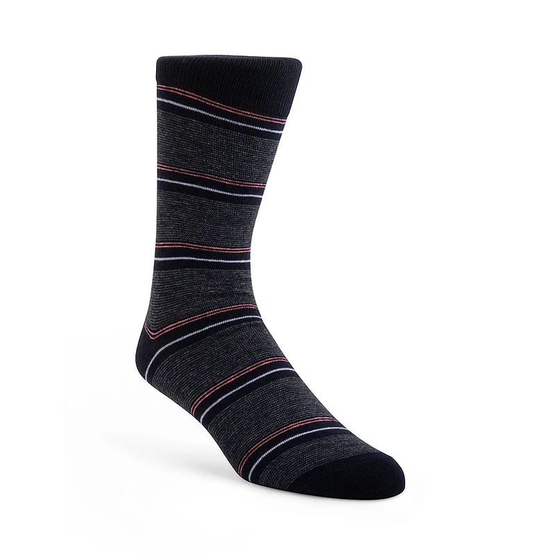 5PK MEN'S BLUE MULTI SOCKS