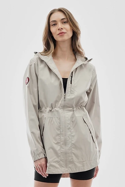 Canada Weather Gear Coated Microfiber Hooded Lightweight Jacket