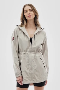 Canada Weather Gear Coated Microfiber Hooded Lightweight Jacket