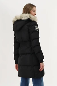 Canada Weather Gear Puffer Parka Jacket - Black