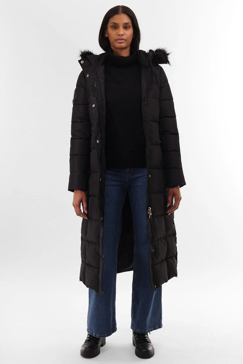 Canada Weather Gear Long Faux Fur Lined Parka Jacket