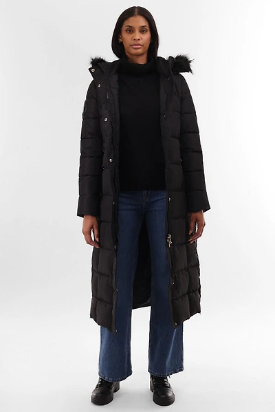 Canada Weather Gear Long Faux Fur Lined Parka Jacket