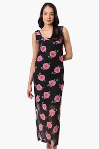 Stylexchange Floral Sheer Maxi Dress