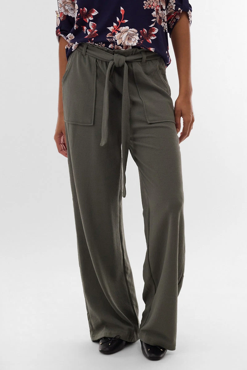International INC Company Belted Wide Leg Pants