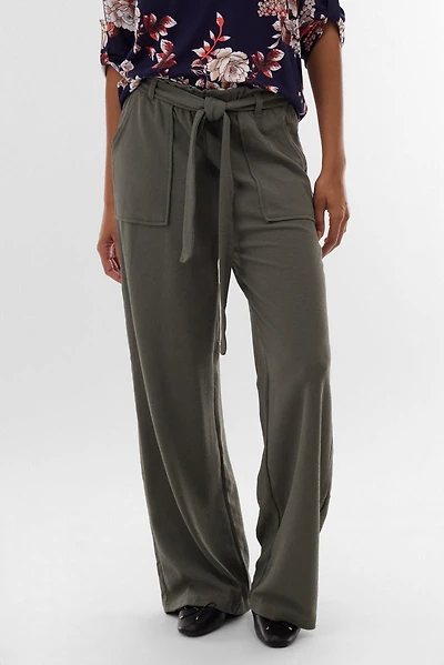 International INC Company Belted Wide Leg Pants