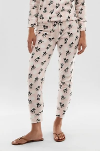 Canada Weather Gear Dog Print Pajama Pants - Blush